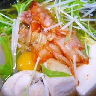❤　鶏ムネ肉＆お野菜＆豆腐のキムチスープ　❤